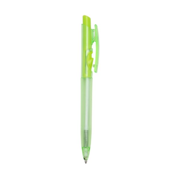 Caneta plástica fluorescente