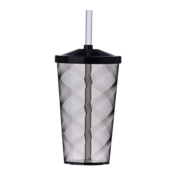 Copo ps 550 ml c/ tampa e canudo