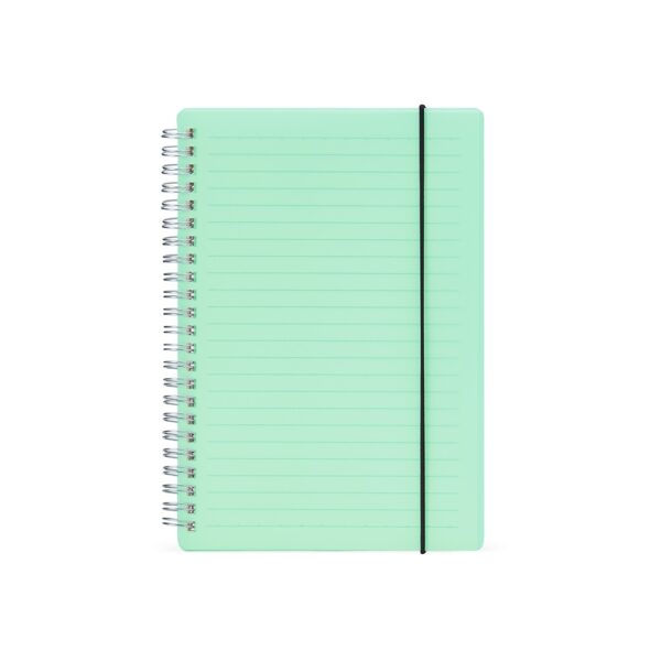 Caderno com capa plástica
