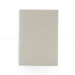 Caderno a5 plástico