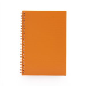Caderno a5 plástico