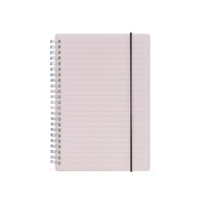 Caderno com capa plástica