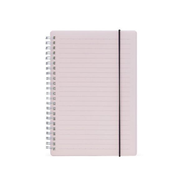 Caderno com capa plástica