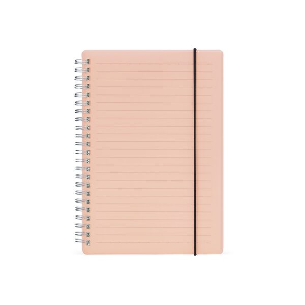 Caderno com capa plástica
