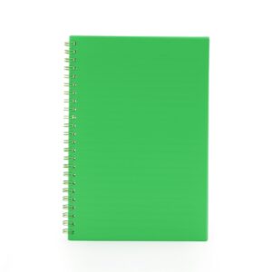 Caderno a5 plástico