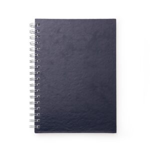 Caderno c/ capa de couro sintético 17 x 24cm