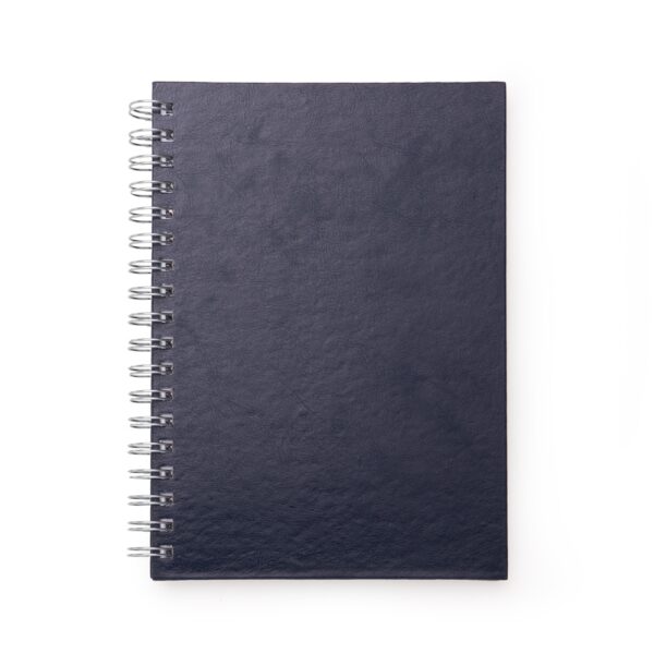 Caderno c/ capa de couro sintético 17 x 24cm