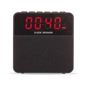Caixinha de som bluetooth c/ relógio digital