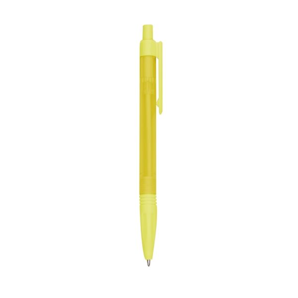 Caneta plástica translucida