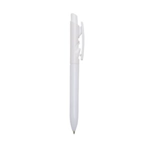 Caneta plástica leitosa