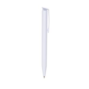Caneta plástica leitosa