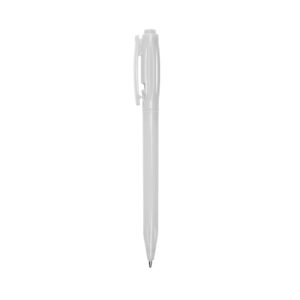 Caneta plástica leitosa