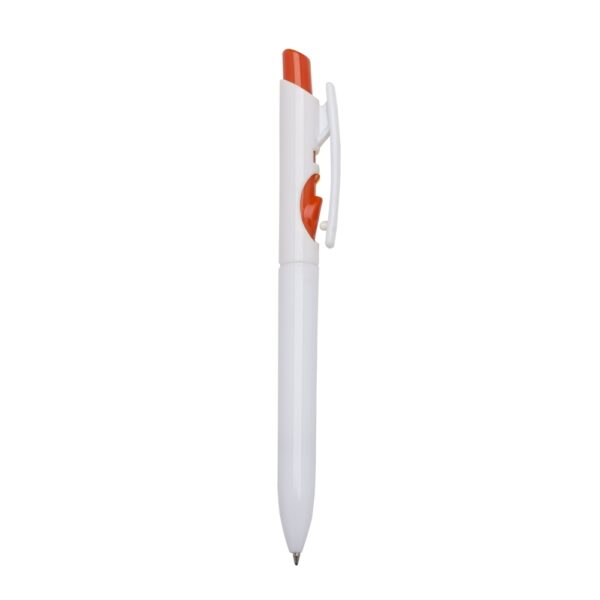 Caneta plástica leitoso