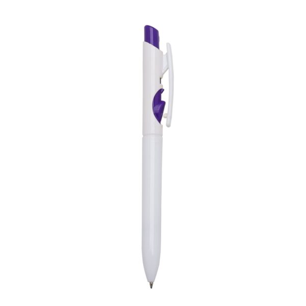 Caneta plástica leitosa
