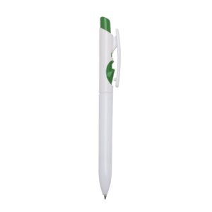 Caneta plástica leitoso