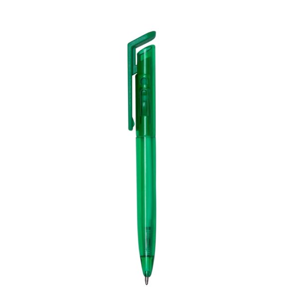 Caneta plástica translucida