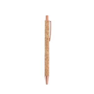 Caneta metal e cortiça