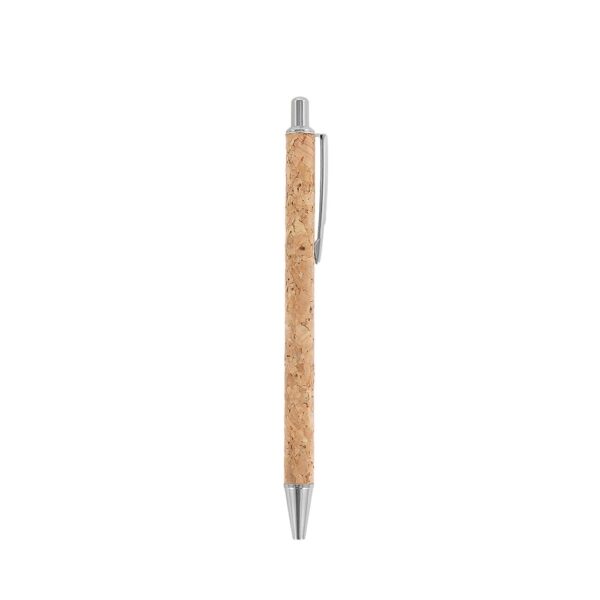 Caneta metal e cortiça