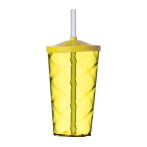 Copo ps 550 ml c/ tampa e canudo
