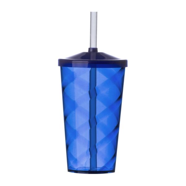 Copo ps 550 ml c/ tampa e canudo