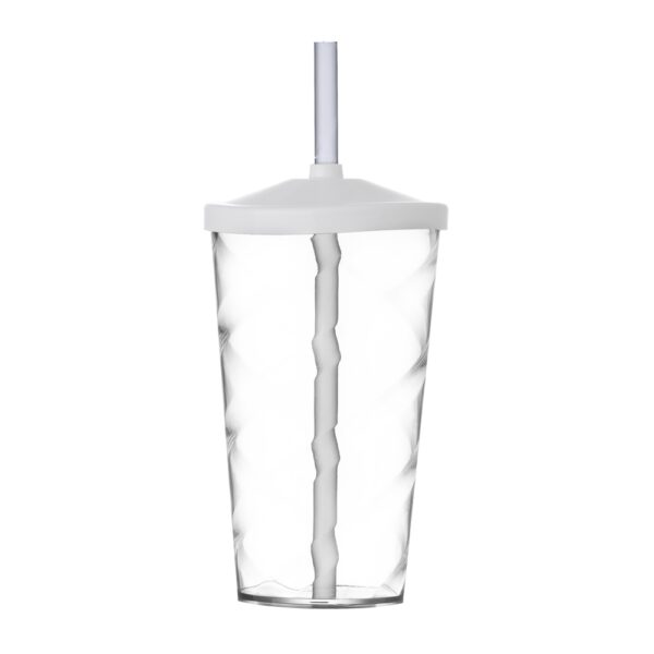Copo ps 550 ml c/ tampa e canudo