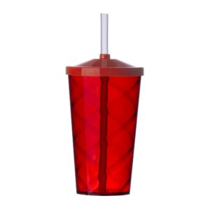 Copo ps 550 ml c/ tampa e canudo