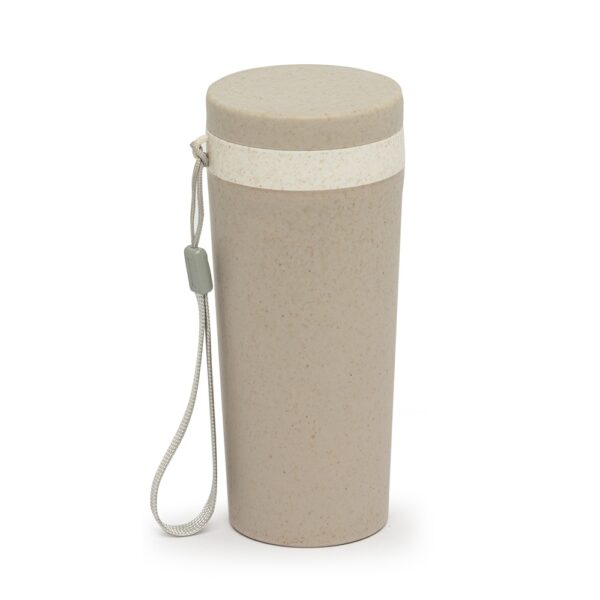 Copo fibra de bambu 350ml parede dupla