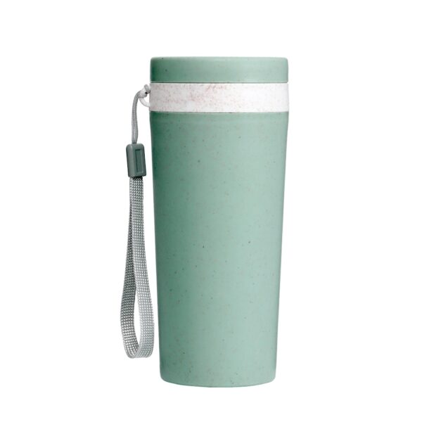 Copo fibra de bambu 350ml parede dupla