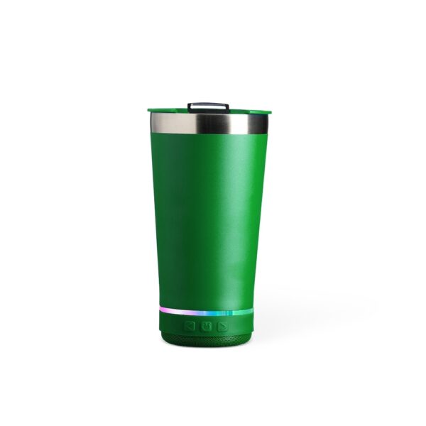 Copo térmico 400ml com caixa de som