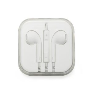 Fone de ouvido c/ microfone -bco/bco