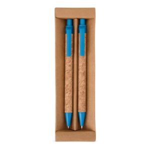 Kit ecológico caneta e lapiseira cortiça