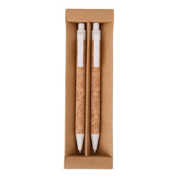 Kit ecológico caneta e lapiseira cortiça