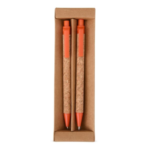 Kit ecológico caneta e lapiseira cortiça