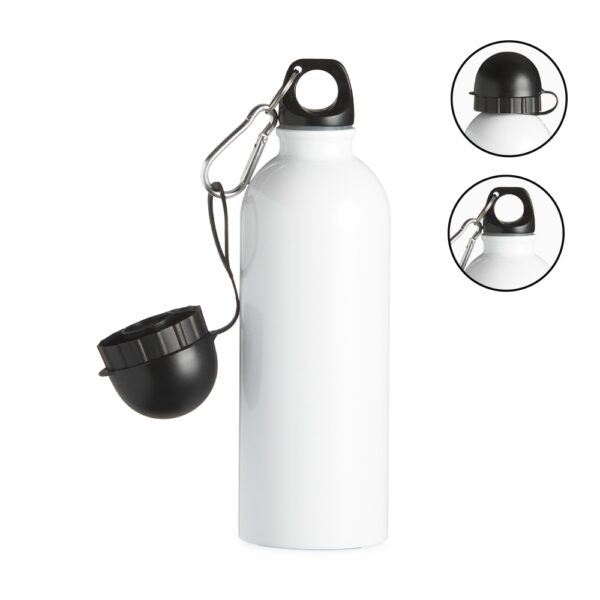 Squeeze inox 500ml c/ bico e mosquetão