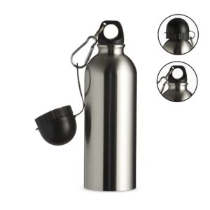 Squeeze inox 500ml c/ bico e mosquetão