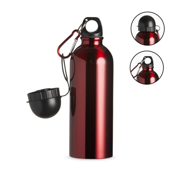 Squeeze inox 500ml c/ bico e mosquetão