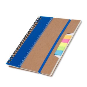 Caderno p/ anot. kraft com elastico