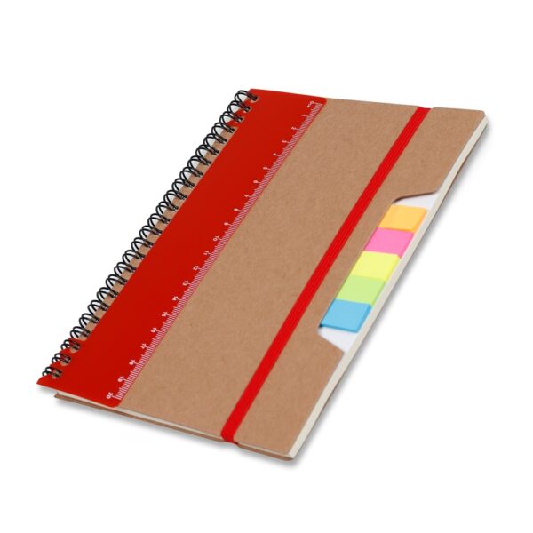 Caderno p/ anot. kraft com elastico