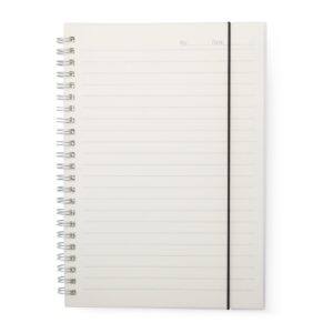 Caderno a5 plástico