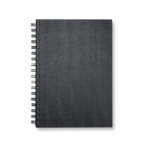 Caderno capa linho