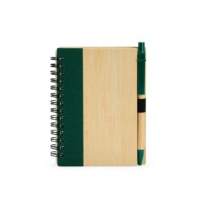 Caderno ecológico com caneta
