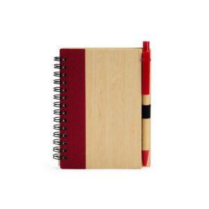 Caderno ecológico com caneta