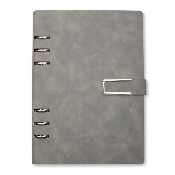 Caderno fichário pu