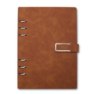 Caderno fichário pu