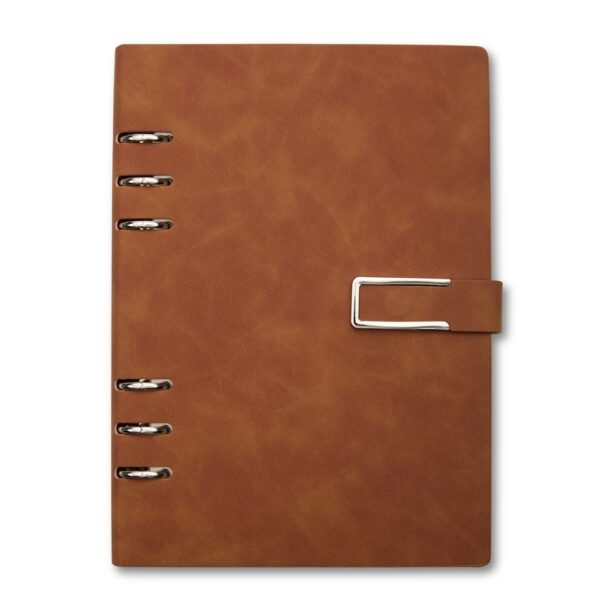 Caderno fichário pu