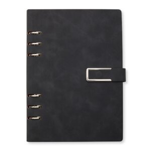 Caderno fichário pu
