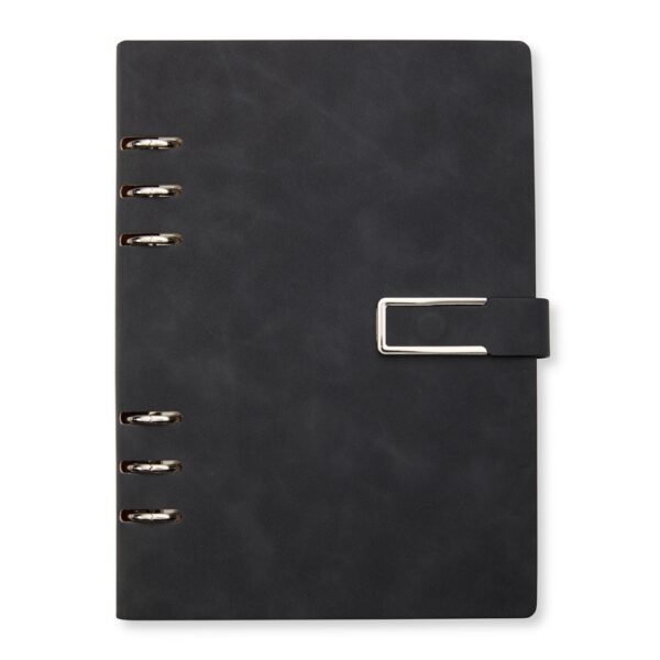 Caderno fichário pu