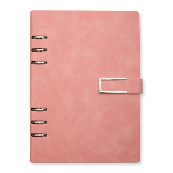 Caderno fichário pu