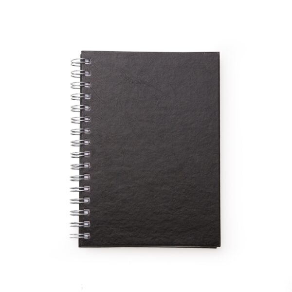 Caderno pequeno de couro sintético