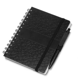 Caderno plástico com pauta
